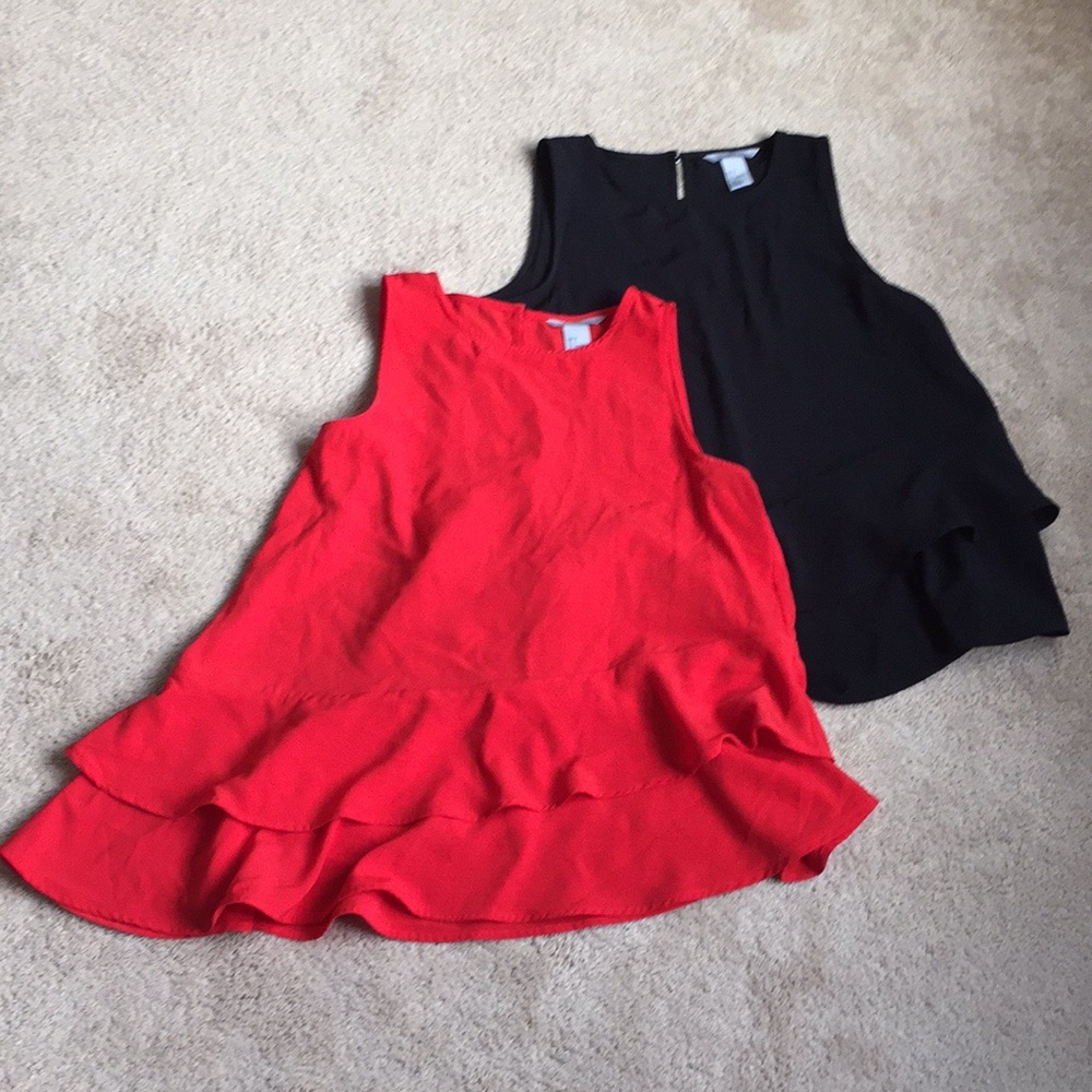 H&M asymmetrical tank tops